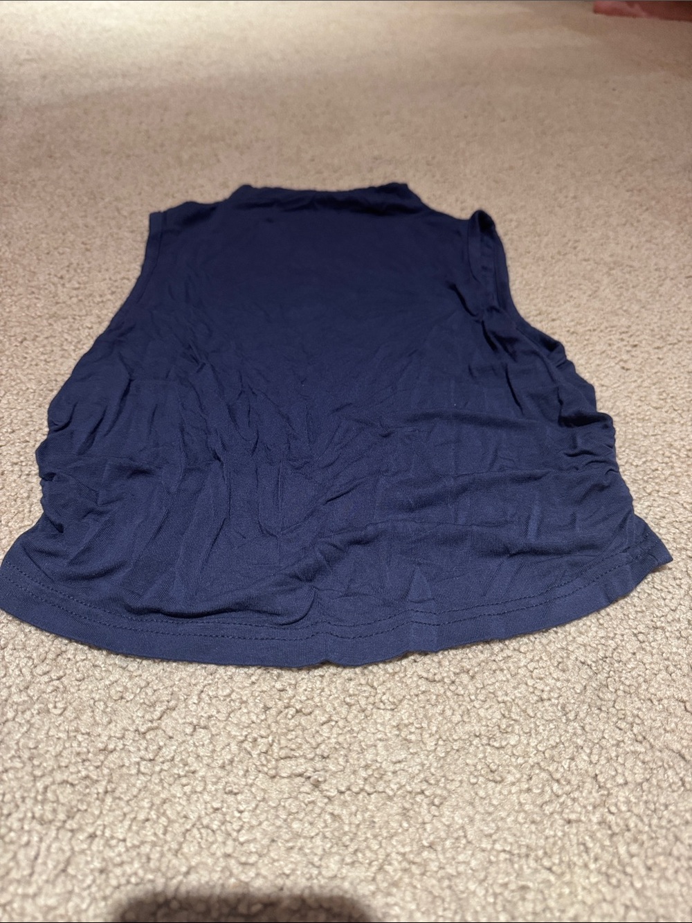 SHEIN Navy Sleeveless Ribbed Tank